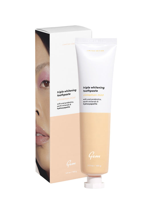 Gem Toothpaste Whitening Cinnamon Mint 100g