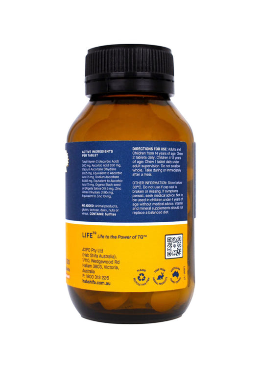 Hab Shifa ImmuneQ Organic Black Seed Chewable 120t